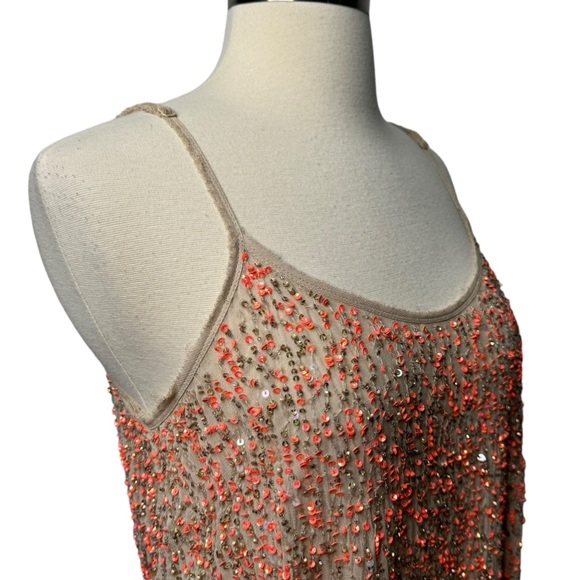 All Saints Hand Embellished Sequined Dress 4 - Picture 15 of 16